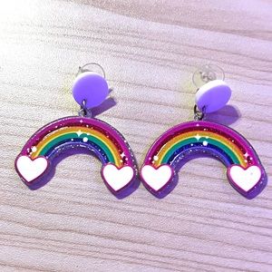 Cute rainbow earrings!